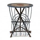 FOLK ART PAINTED TWIG TABLE 20