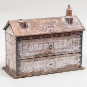 FOLK ART PAINTED TWO DRAWER TO