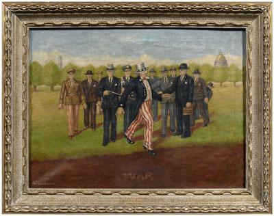 Folk art painting, &quot;Blindman
