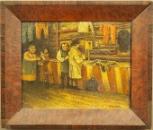 FOLK ART PAINTINGA 19th Centur