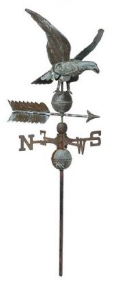 FOLK ART PATINATED MOLDED COPP