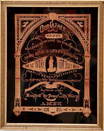 Folk art pierce-carved pictorial