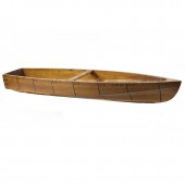 FOLK ART PINE BOAT MODEL, HAVI