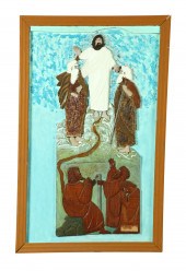 ***FOLK ART PLAQUE THE ASCENSI