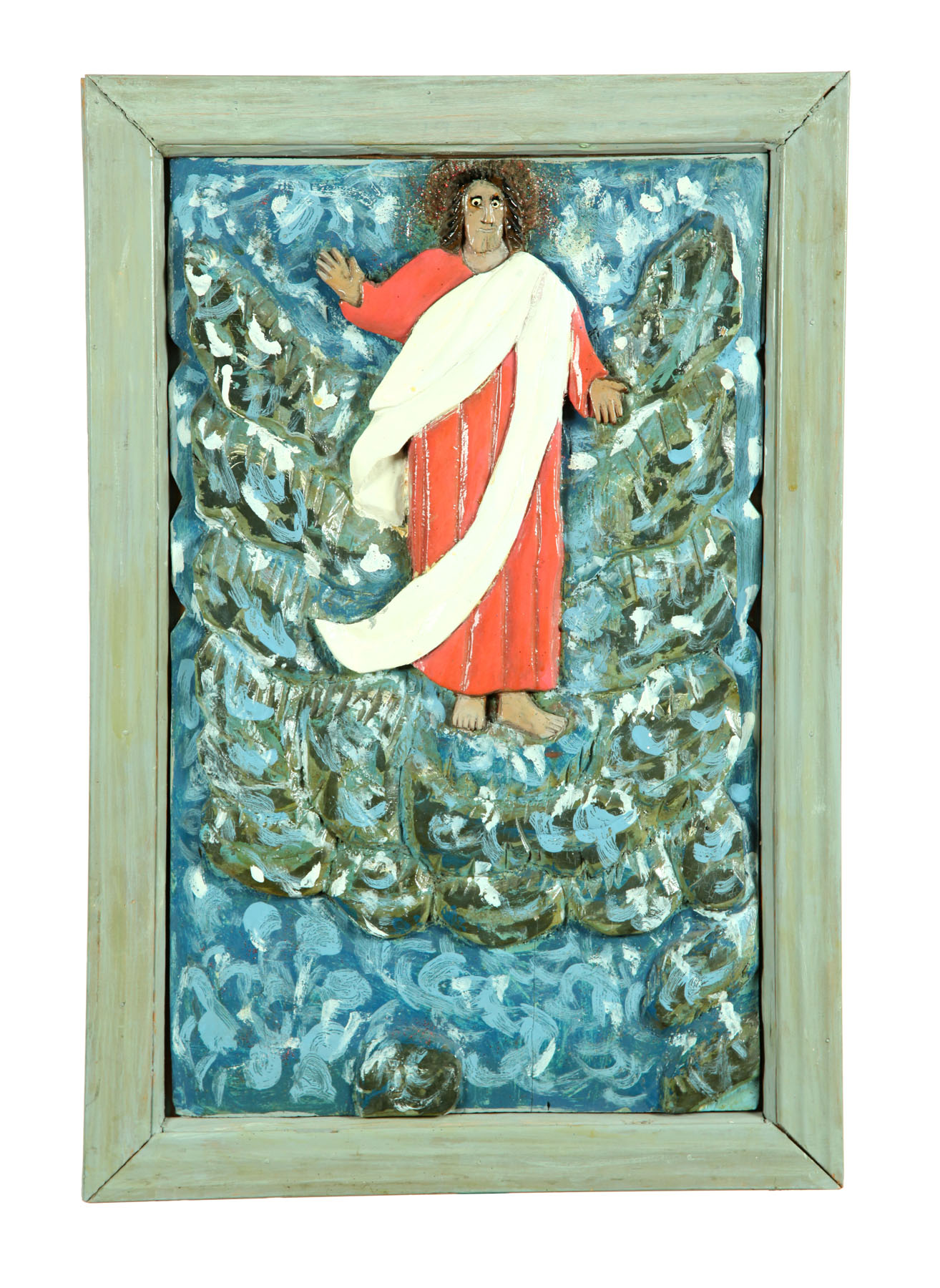 ***FOLK ART PLAQUE THE COMING OF