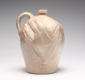 FOLK ART POTTERY JUG BY NOAH L