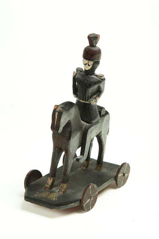 FOLK ART PULL TOY.  American or