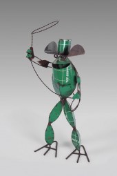 FOLK ART QUAKER STATE OIL CAN