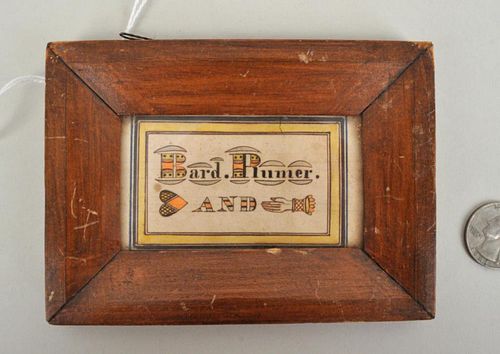 FOLK ART REBUS, BARD PLUMER,