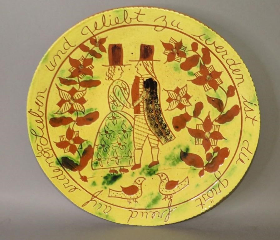 FOLK ART SGRAFFITO DECORATED