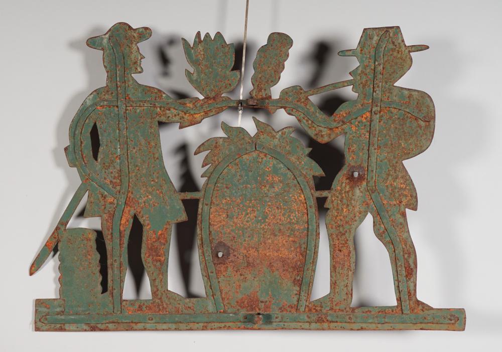 FOLK ART SHEET METAL WEATHERVANE,