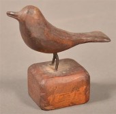 FOLK ART SONG BIRD SIGNED JOSE