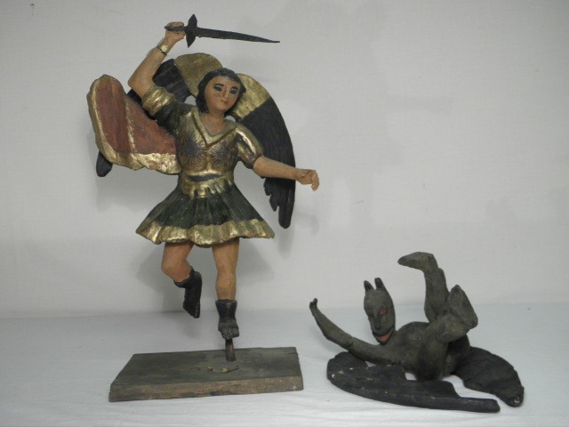 Folk art St. George & the dragon