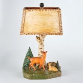 FOLK ART TABLE LAMPA folk art