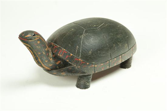 FOLK ART TURTLE.  American  20th