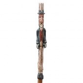 FOLK ART UNCLE SAM WALKING STI