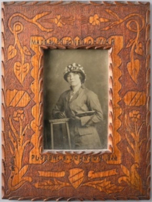 FOLK ART - WAR MEMORABILIA FRAMEA