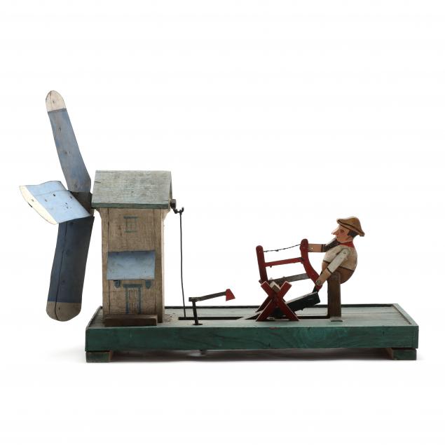 FOLK ART WHIRLIGIG OF A