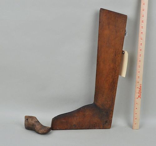 FOLK ART WOOD BOOT/SHOE