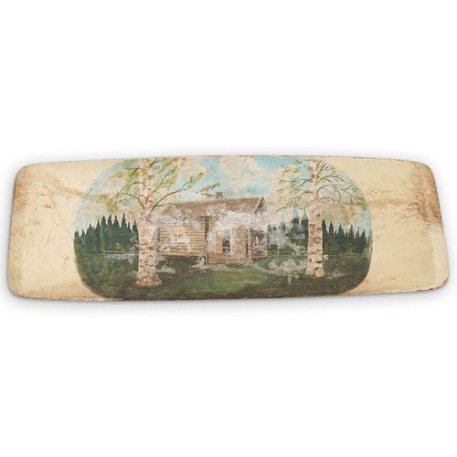 FOLK ART WOOD TRENCH