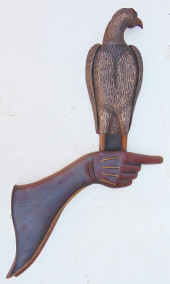 FOLK ART WOODEN CARVING OF FAL