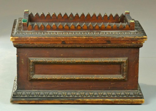Folk Art Wooden ChestHand-made