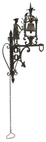 FOLK ART WROUGHT IRON FIGURAL