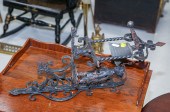 FOLK ART WROUGHT IRON FIGURAL