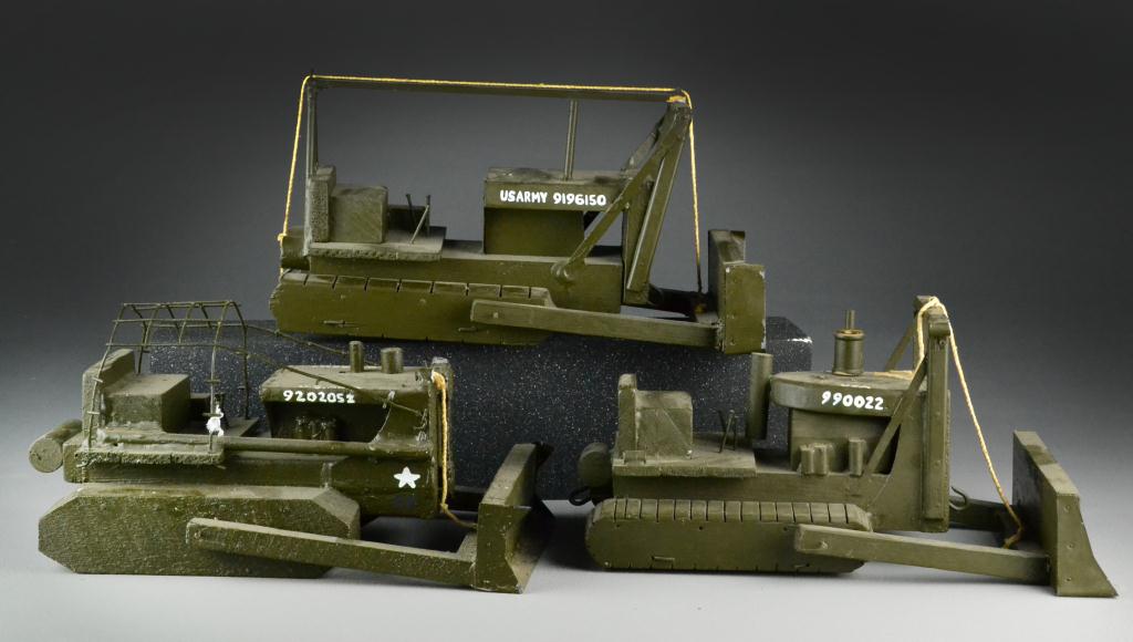 Folk Art WWII Hand-made Wooden Army