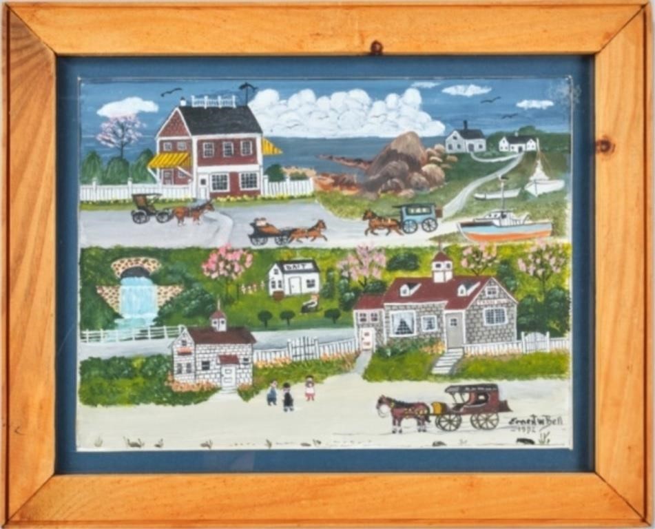 FOLK PAINTING BY ERNEST W. BELLAn