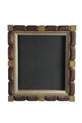 FOLKSY CHIP CARVED SHADOW BOX