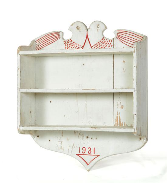 FOLKSY HANGING SHELF.  American 