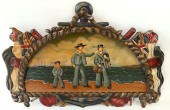 FOLKSY OIL ON CANVAS OF THREE