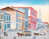 FOLKSY PITTSBURGH STREET SCENE