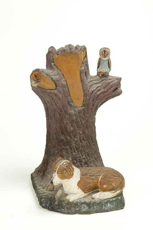 FOLKSY STONE CARVING.  American 