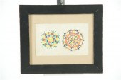 FOLKSY WATERCOLOR.  American
