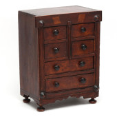 FOLKY AMERICAN INLAID WALNUT C