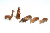 FOLKY CARVED ANIMALS.  America