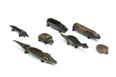 FOLKY CARVED ANIMALS.  America