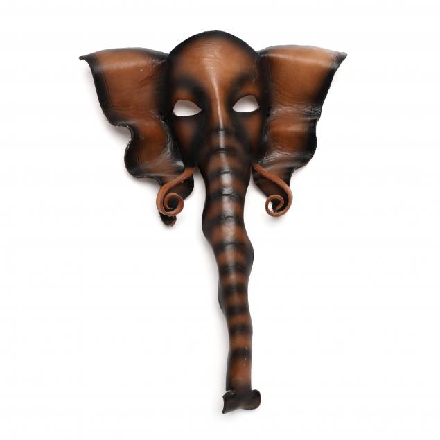 FOLKY LEATHER ELEPHANT MASK