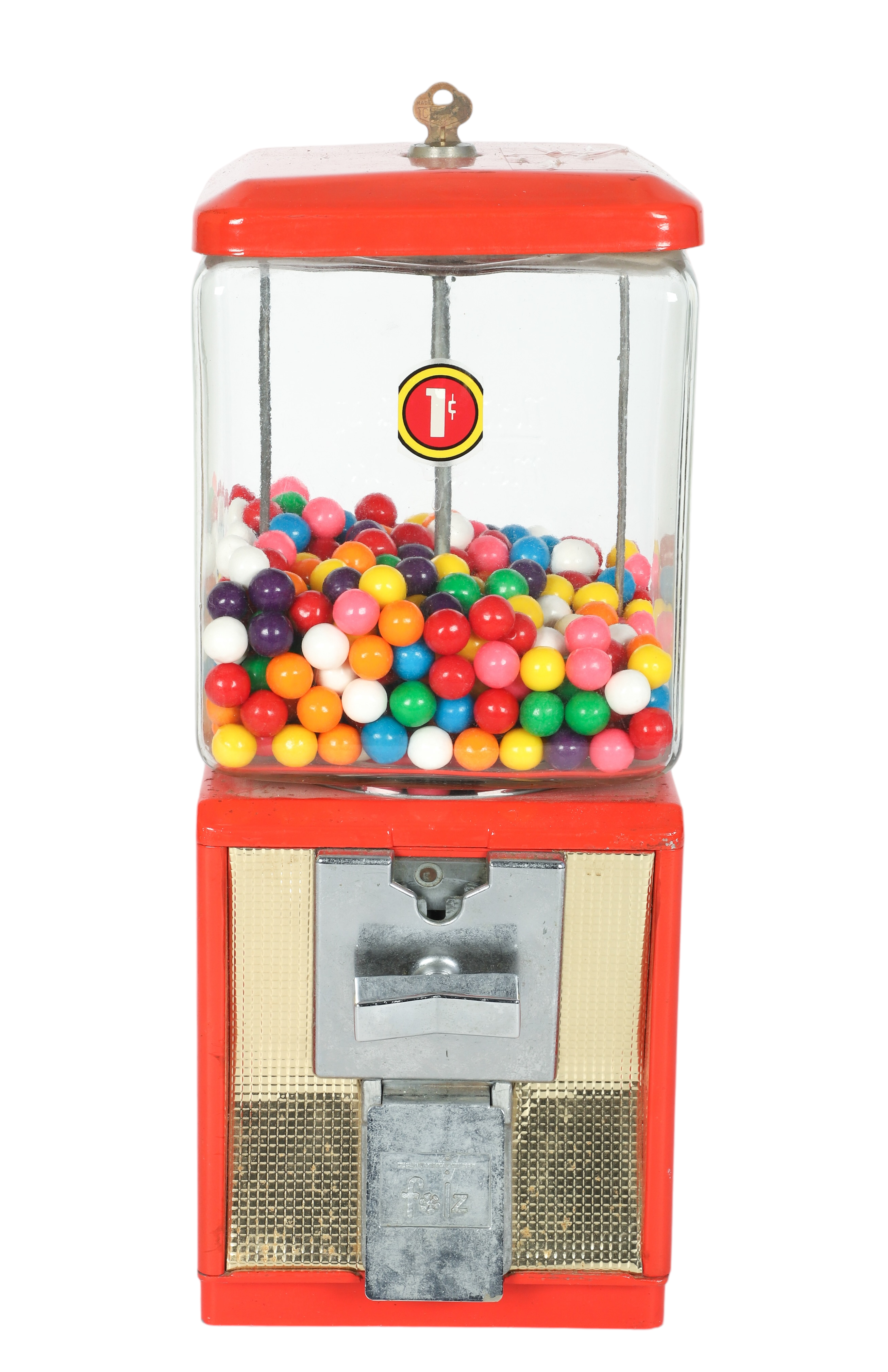 Folz one cent gumball machine,