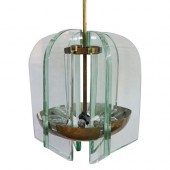 FONTANA ARTE BRASS GLASS CHAND