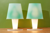 FONTANA ARTE, TABLE LAMPS (2)<