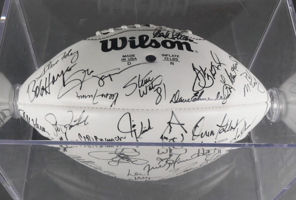 FOOTBALL SIGNED BY 40 NFL