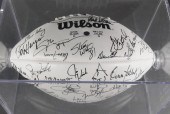 FOOTBALL SIGNED BY 40 NFL PLAY