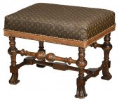 FOOTSTOOL UPHOLSTERED IN LOUIS