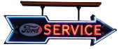 FORD SERVICE NEON ARROW SIGN<b