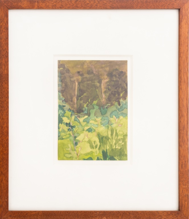 FOREST LANDSCAPE WATERCOLOR ON