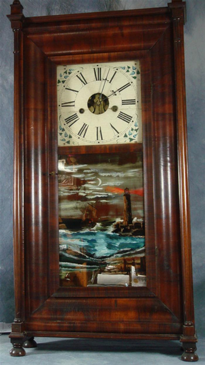 Forestville 8 day mahogany pillar