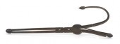 Forged iron pipe tongs early 1